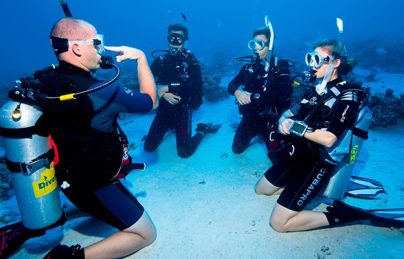 Cours de plongée sous-marine